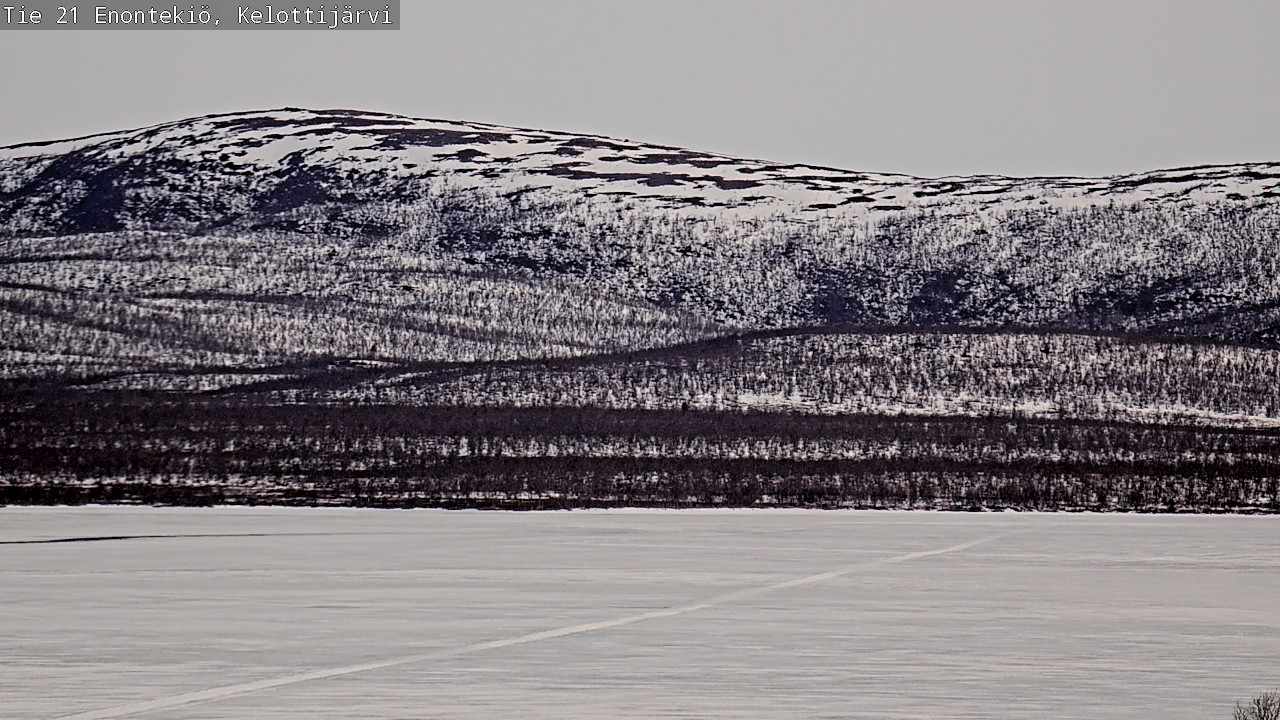 Weather Camera Image Road 21 Enontekiö, Kelottijärvi, Enontekiö, Lappi