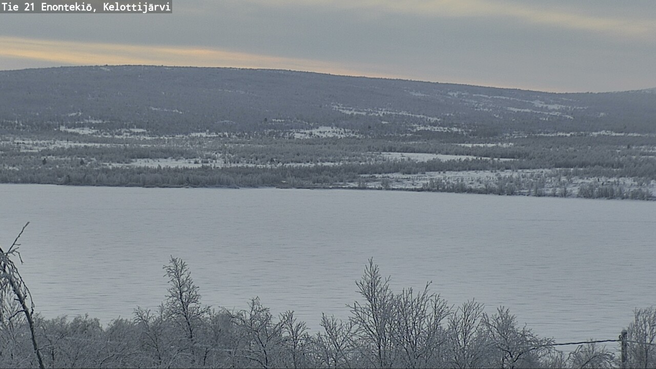 Weather Camera Image Road 21 Enontekiö, Kelottijärvi, Enontekiö, Lappi