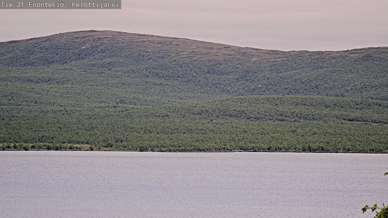 Weather Camera Image Road 21 Enontekiö, Kelottijärvi, Enontekiö, Lappi