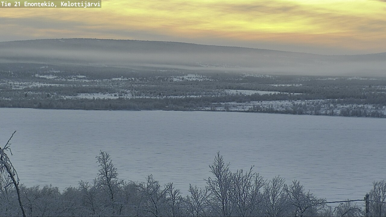 Weather Camera Image Väg 21 Enontekiö, Kelottijärvi, Enontekiö, Lappi