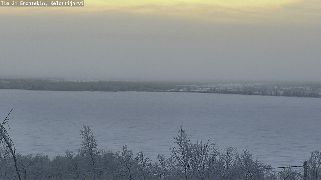 Weather Camera Image Väg 21 Enontekiö, Kelottijärvi, Enontekiö, Lappi