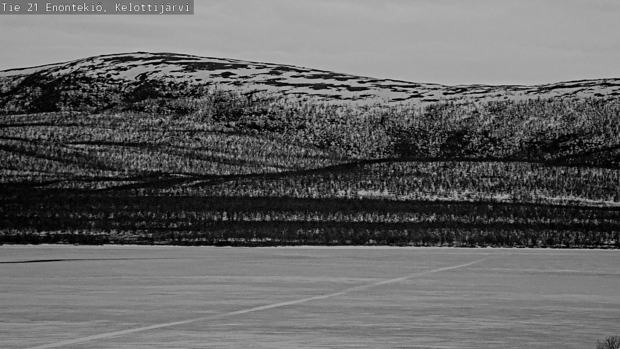 Weather Camera Image Road 21 Enontekiö, Kelottijärvi, Enontekiö, Lappi