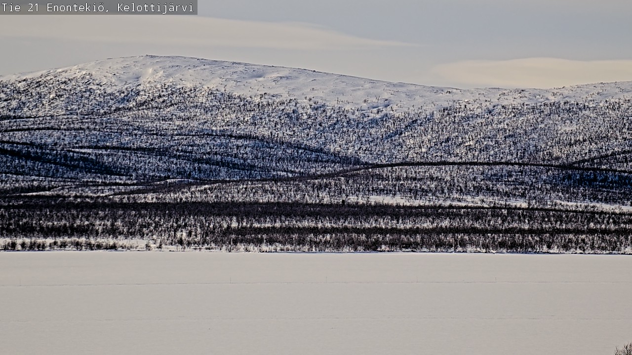 Weather Camera Image Väg 21 Enontekiö, Kelottijärvi, Enontekiö, Lappi