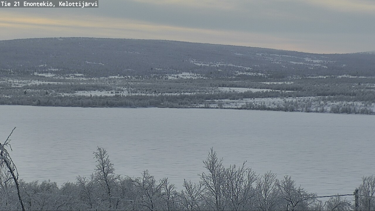 Weather Camera Image Road 21 Enontekiö, Kelottijärvi, Enontekiö, Lappi