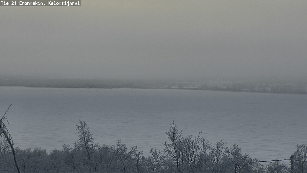 Weather Camera Image Väg 21 Enontekiö, Kelottijärvi, Enontekiö, Lappi