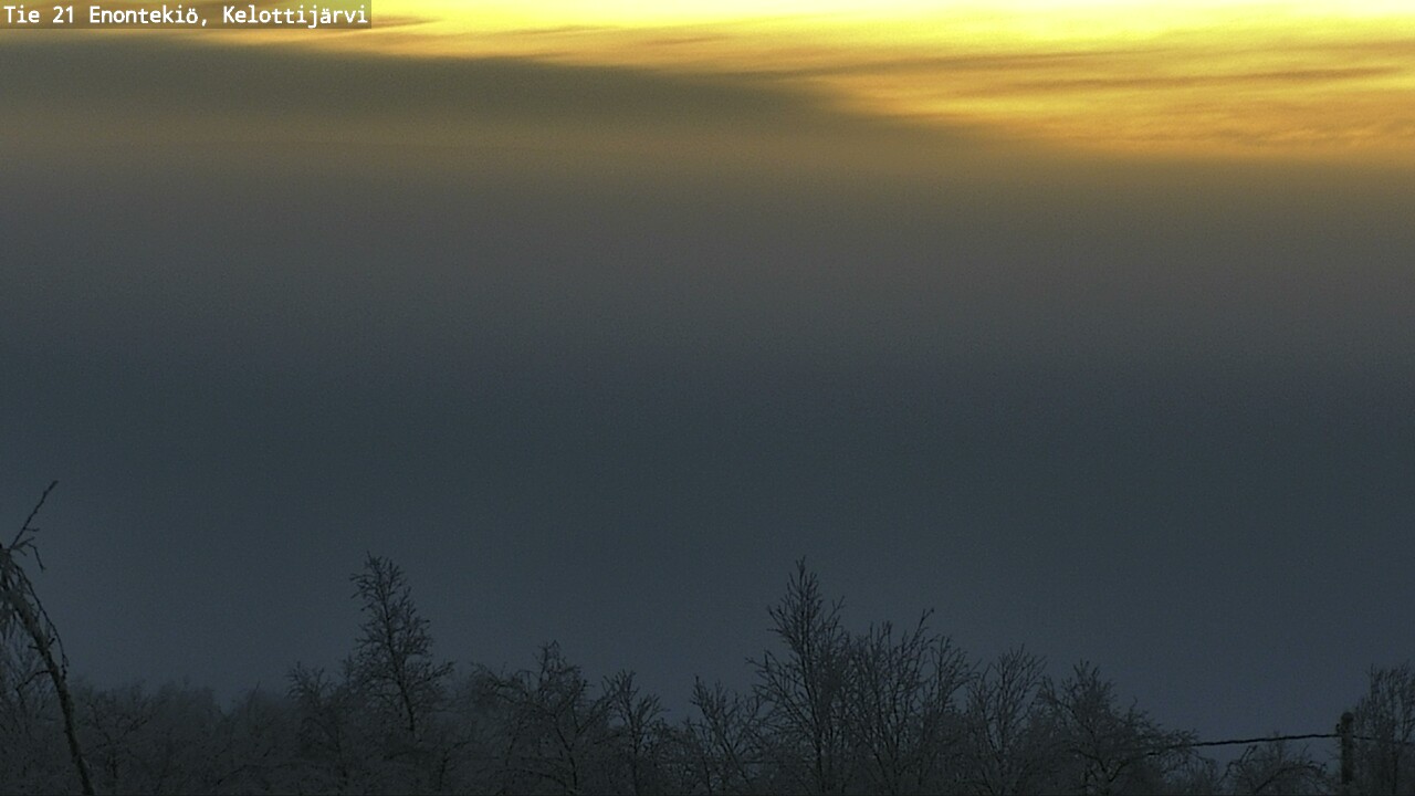 Weather Camera Image Väg 21 Enontekiö, Kelottijärvi, Enontekiö, Lappi