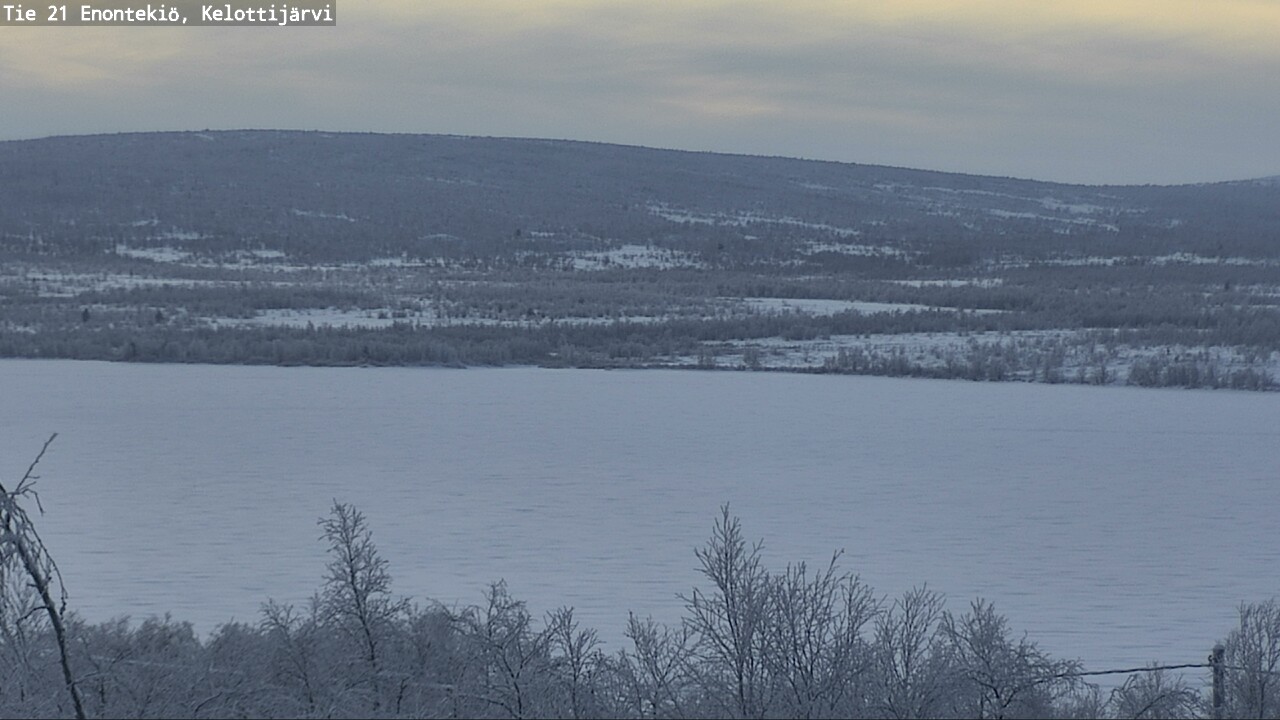 Weather Camera Image Road 21 Enontekiö, Kelottijärvi, Enontekiö, Lappi