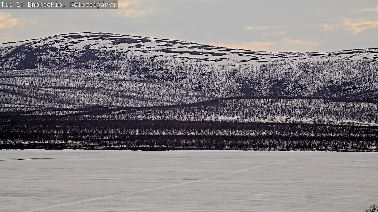 Weather Camera Image Road 21 Enontekiö, Kelottijärvi, Enontekiö, Lappi