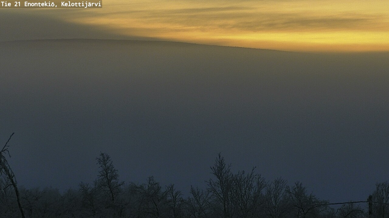 Weather Camera Image Väg 21 Enontekiö, Kelottijärvi, Enontekiö, Lappi