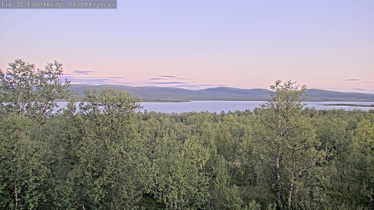 Weather Camera Image Road 21 Enontekiö, Kelottijärvi, Enontekiö, Lappi