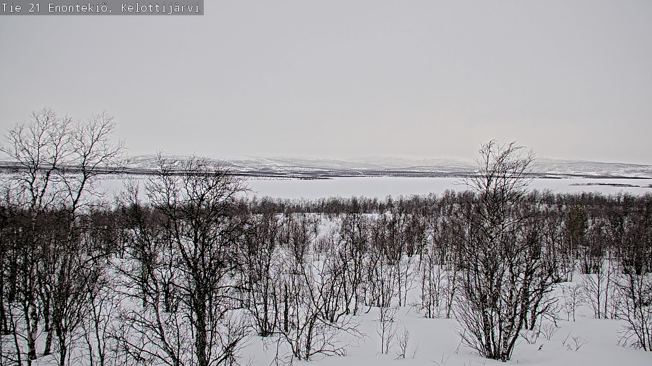 Weather Camera Image Road 21 Enontekiö, Kelottijärvi, Enontekiö, Lappi