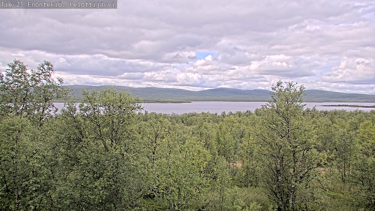 Weather Camera Image Road 21 Enontekiö, Kelottijärvi, Enontekiö, Lappi