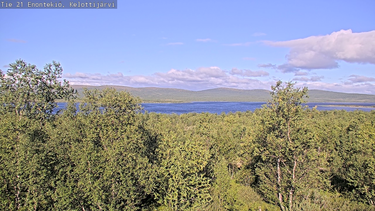 Weather Camera Image Road 21 Enontekiö, Kelottijärvi, Enontekiö, Lappi