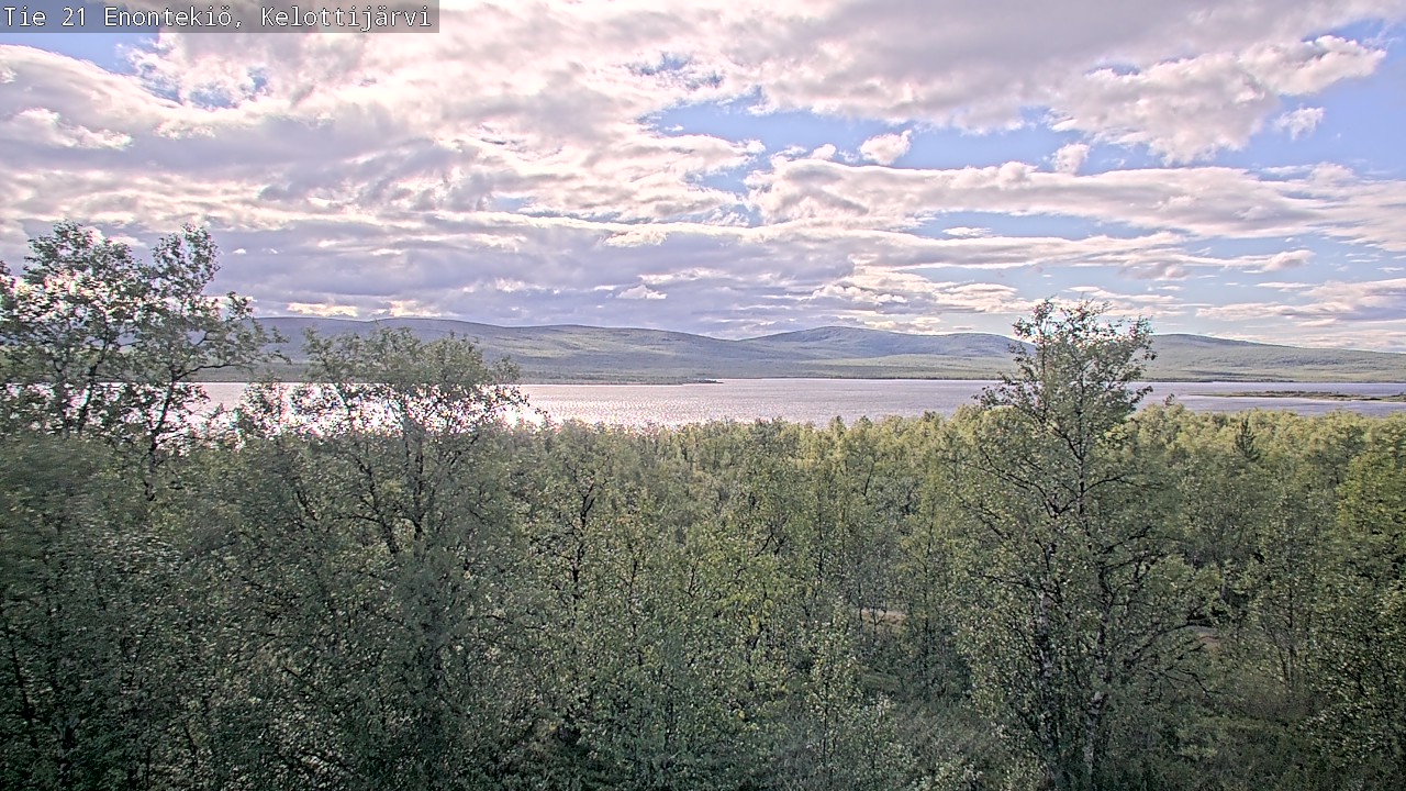 Weather Camera Image Road 21 Enontekiö, Kelottijärvi, Enontekiö, Lappi