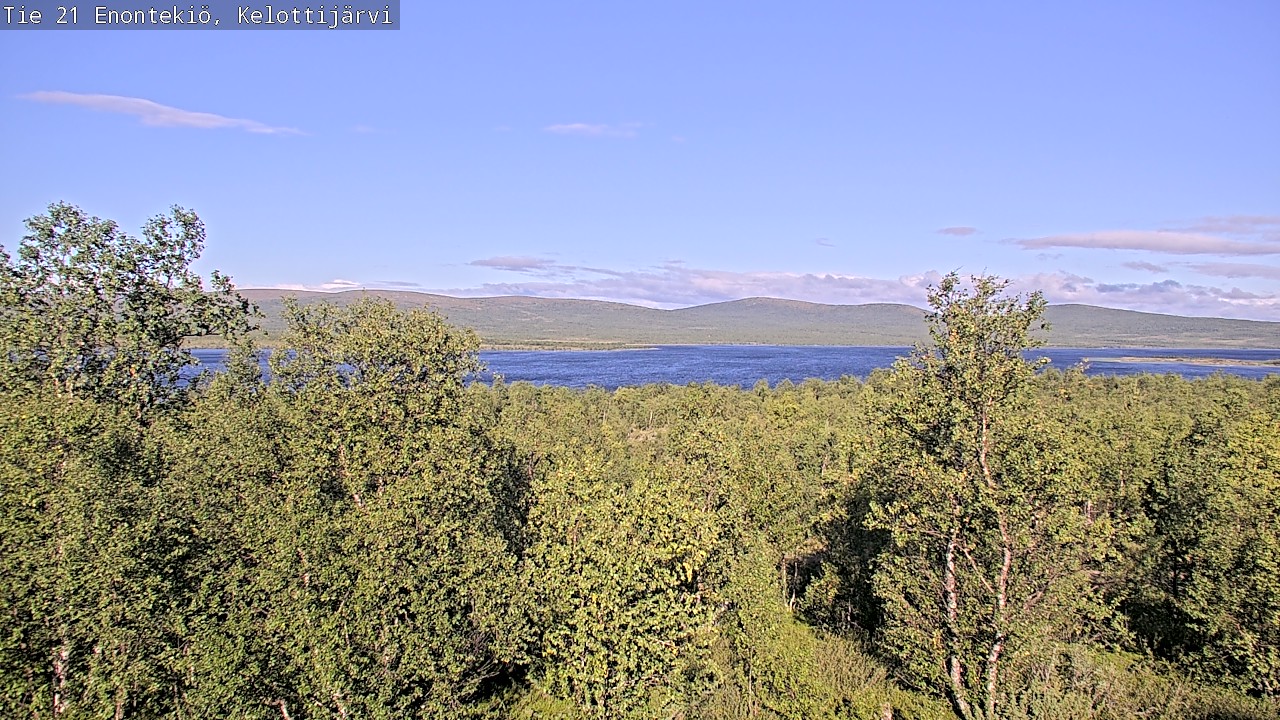 Weather Camera Image Road 21 Enontekiö, Kelottijärvi, Enontekiö, Lappi