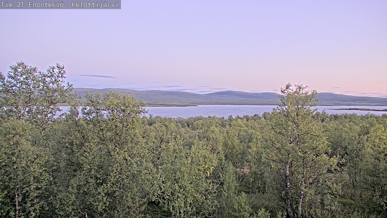 Weather Camera Image Road 21 Enontekiö, Kelottijärvi, Enontekiö, Lappi
