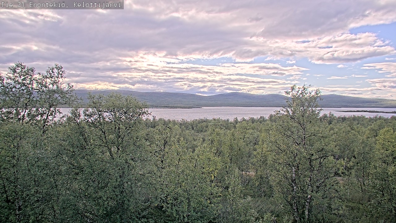 Weather Camera Image Road 21 Enontekiö, Kelottijärvi, Enontekiö, Lappi