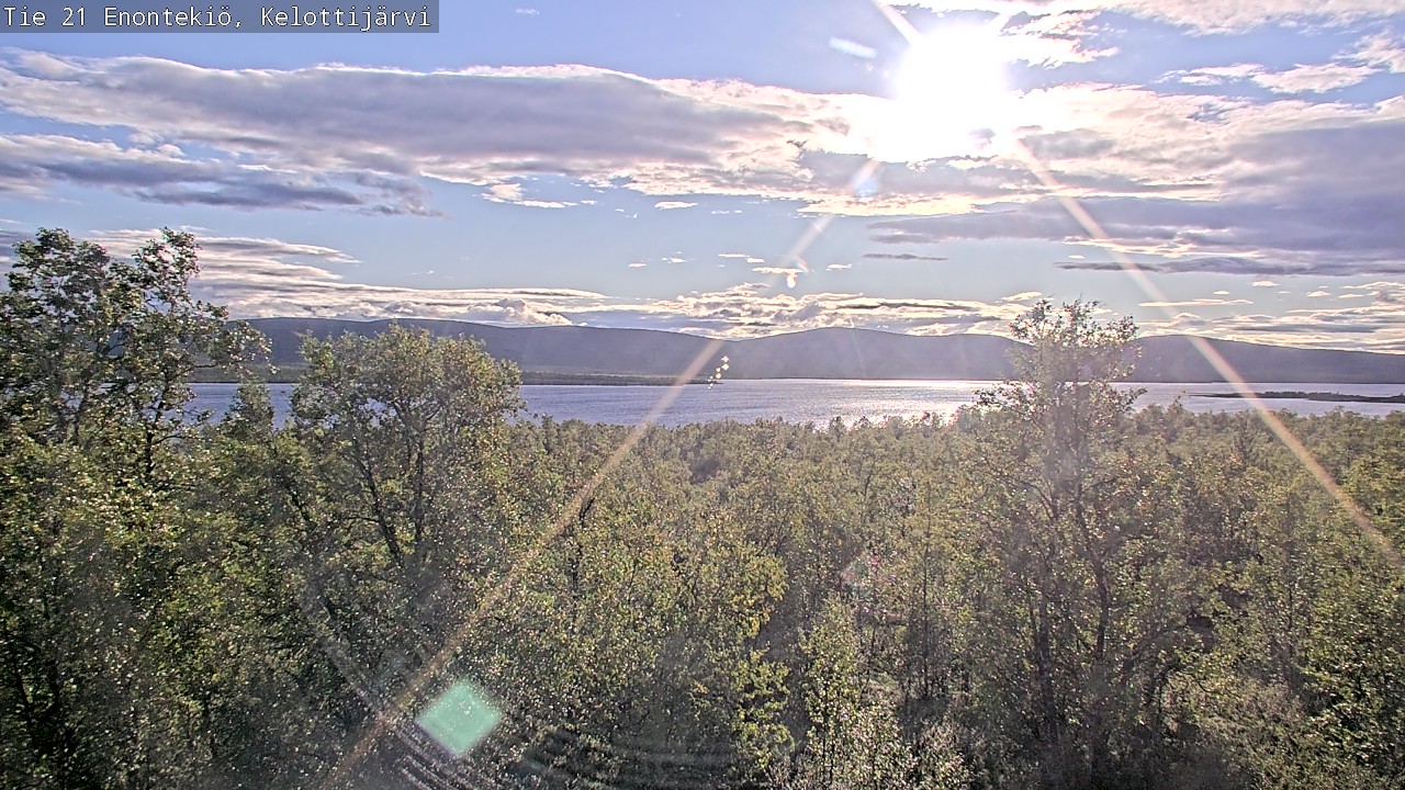 Weather Camera Image Road 21 Enontekiö, Kelottijärvi, Enontekiö, Lappi