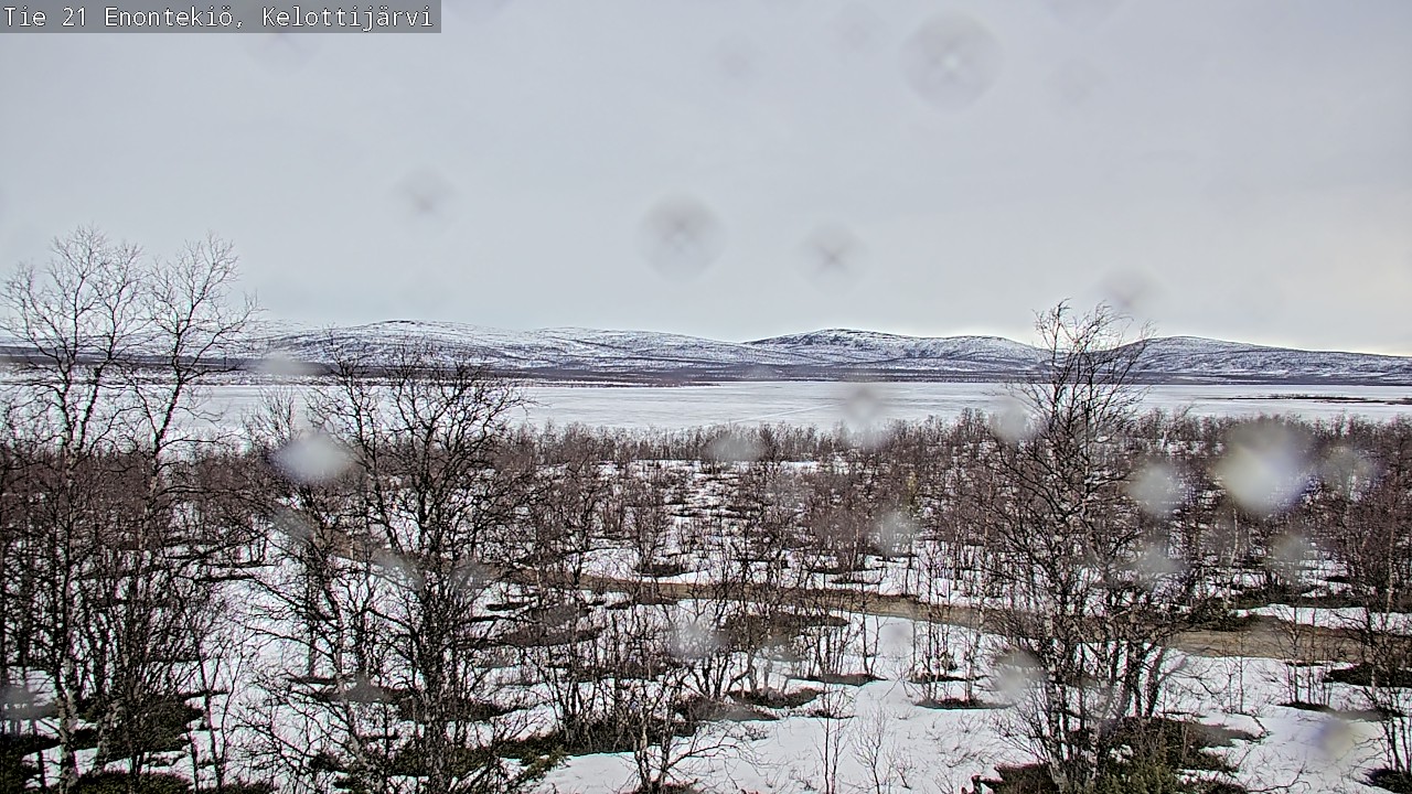 Weather Camera Image Väg 21 Enontekiö, Kelottijärvi, Enontekiö, Lappi