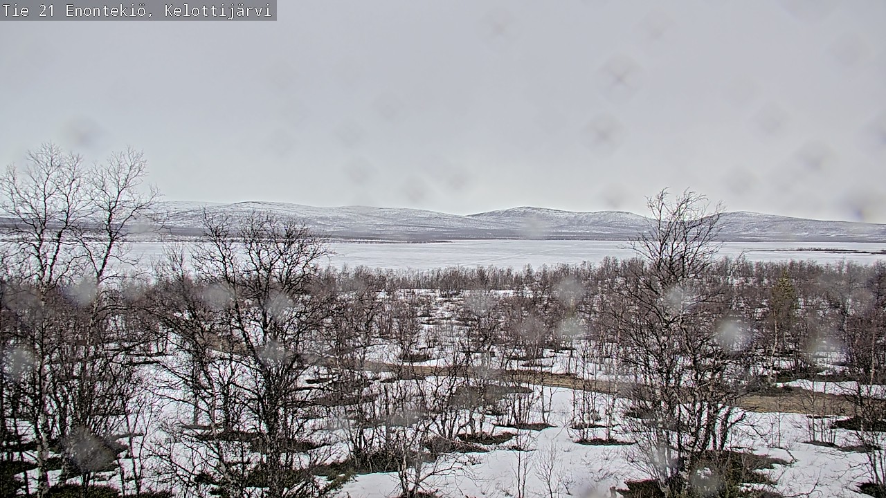 Weather Camera Image Väg 21 Enontekiö, Kelottijärvi, Enontekiö, Lappi