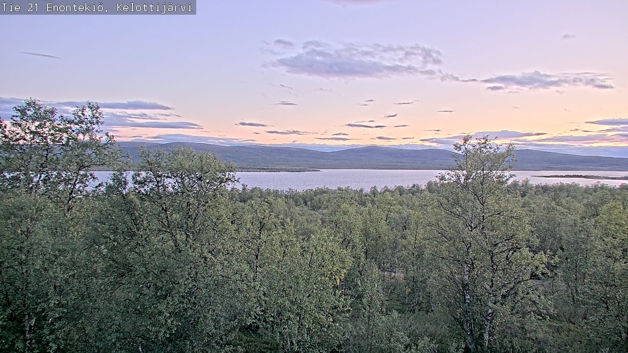 Weather Camera Image Road 21 Enontekiö, Kelottijärvi, Enontekiö, Lappi