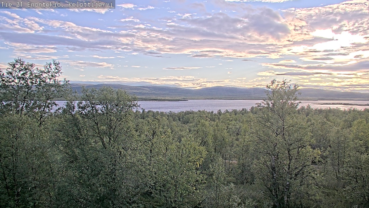 Weather Camera Image Road 21 Enontekiö, Kelottijärvi, Enontekiö, Lappi