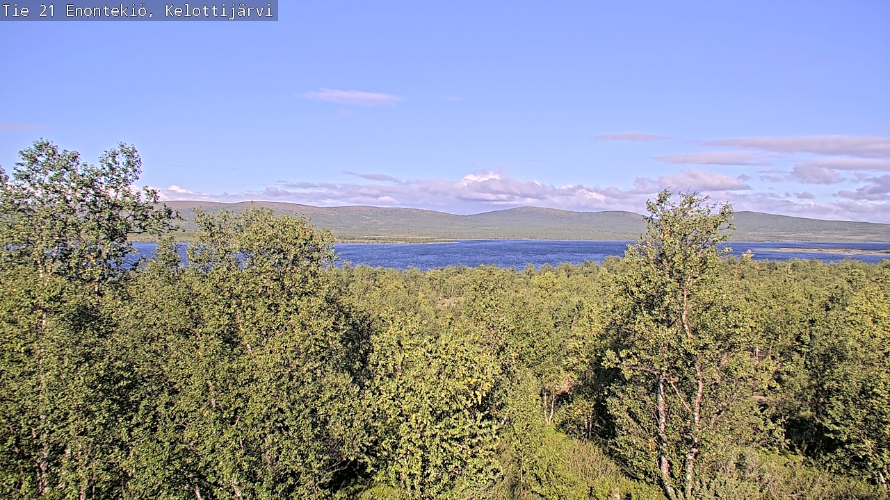 Weather Camera Image Road 21 Enontekiö, Kelottijärvi, Enontekiö, Lappi