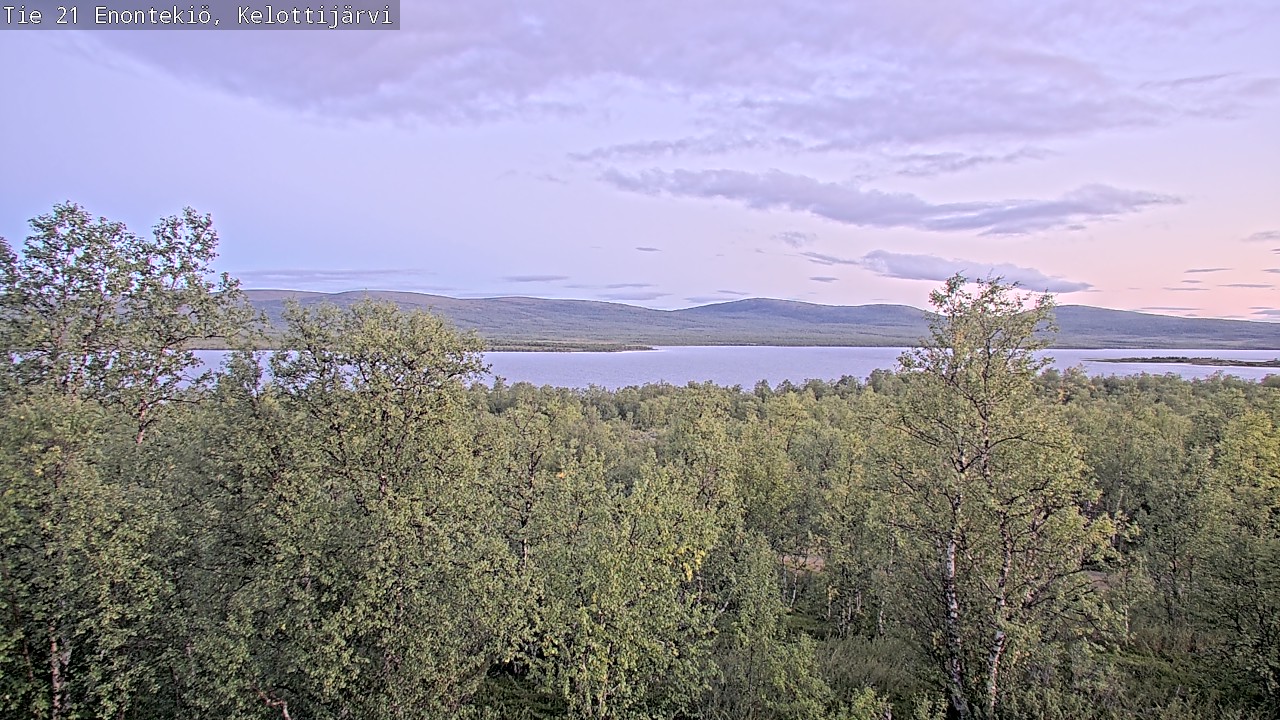 Weather Camera Image Road 21 Enontekiö, Kelottijärvi, Enontekiö, Lappi