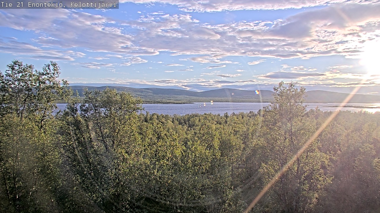 Weather Camera Image Road 21 Enontekiö, Kelottijärvi, Enontekiö, Lappi