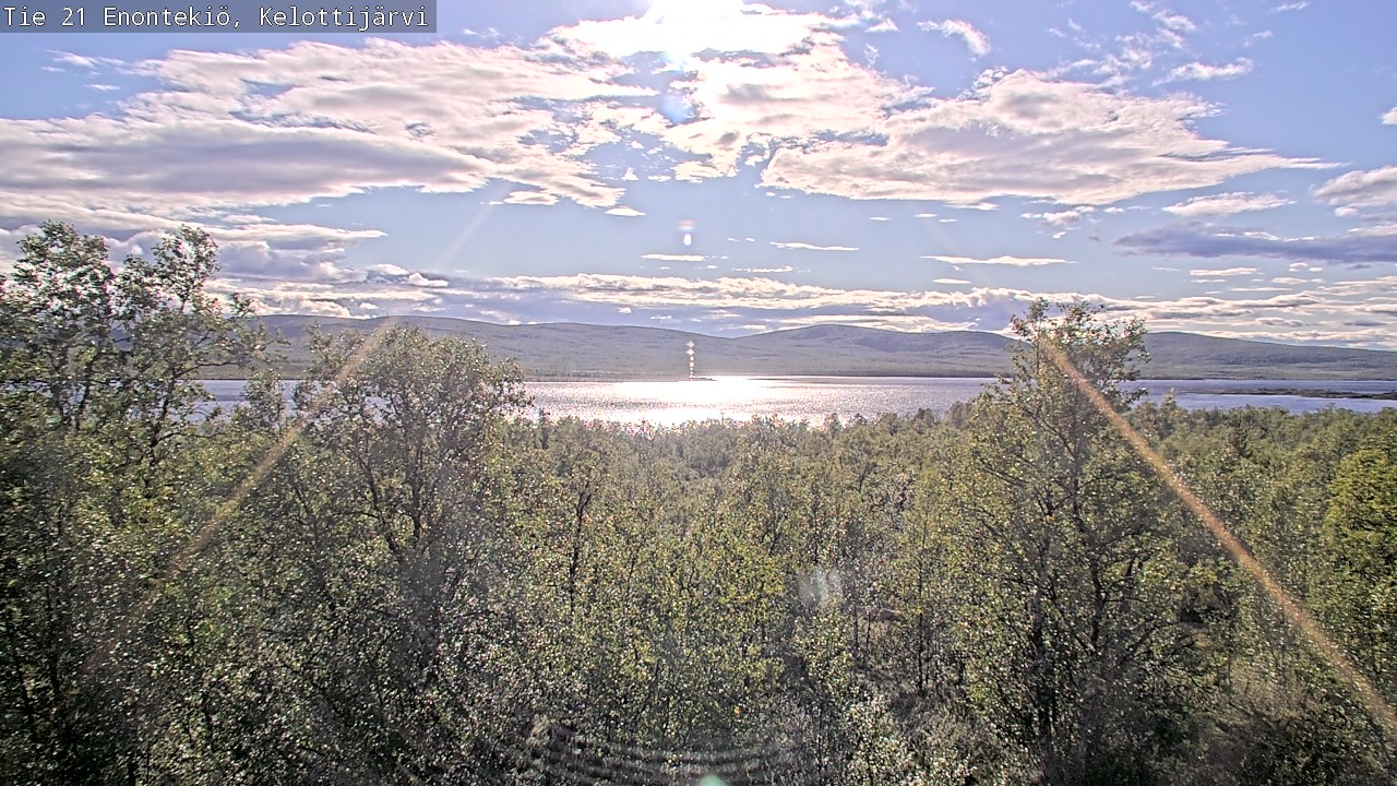 Weather Camera Image Road 21 Enontekiö, Kelottijärvi, Enontekiö, Lappi
