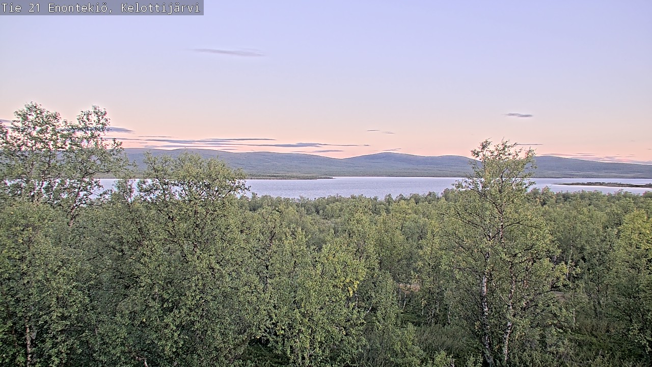 Weather Camera Image Road 21 Enontekiö, Kelottijärvi, Enontekiö, Lappi