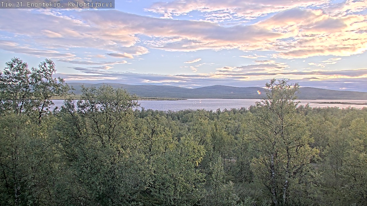 Weather Camera Image Road 21 Enontekiö, Kelottijärvi, Enontekiö, Lappi