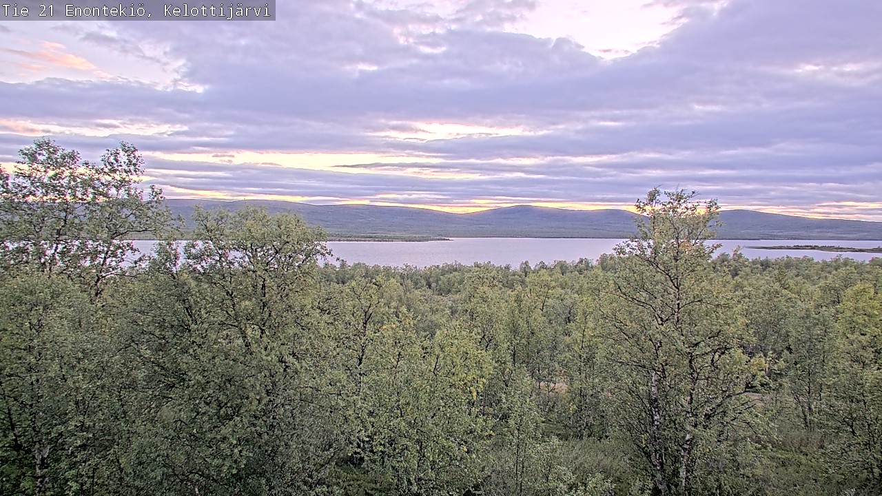 Weather Camera Image Road 21 Enontekiö, Kelottijärvi, Enontekiö, Lappi