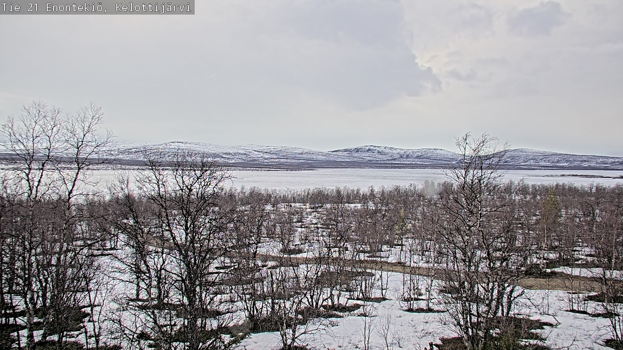 Weather Camera Image Väg 21 Enontekiö, Kelottijärvi, Enontekiö, Lappi