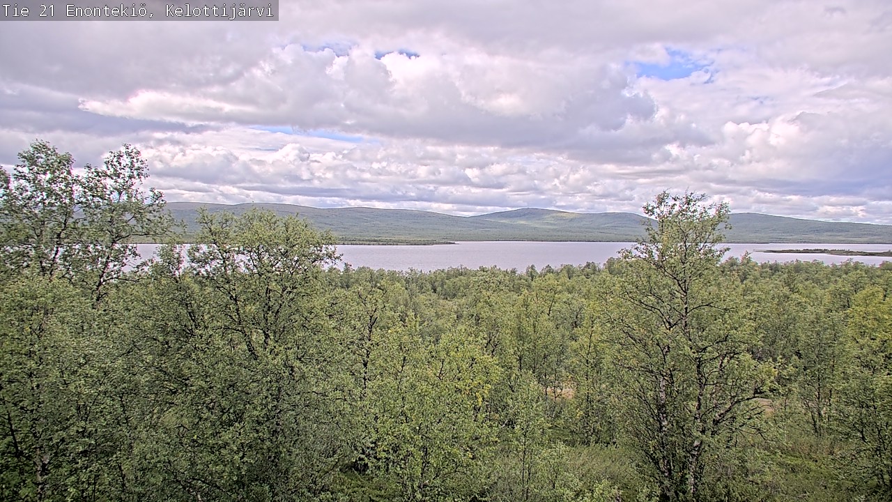 Weather Camera Image Road 21 Enontekiö, Kelottijärvi, Enontekiö, Lappi