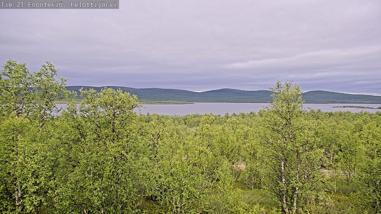 Weather Camera Image Road 21 Enontekiö, Kelottijärvi, Enontekiö, Lappi