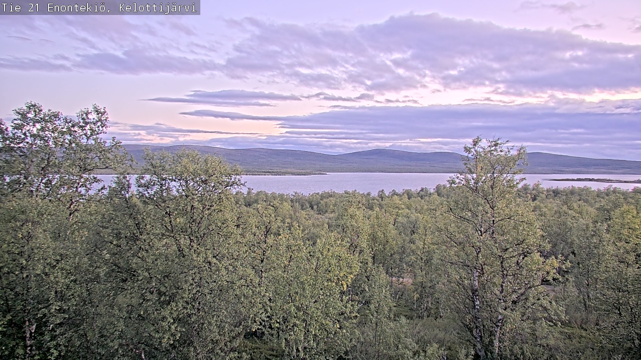 Weather Camera Image Road 21 Enontekiö, Kelottijärvi, Enontekiö, Lappi