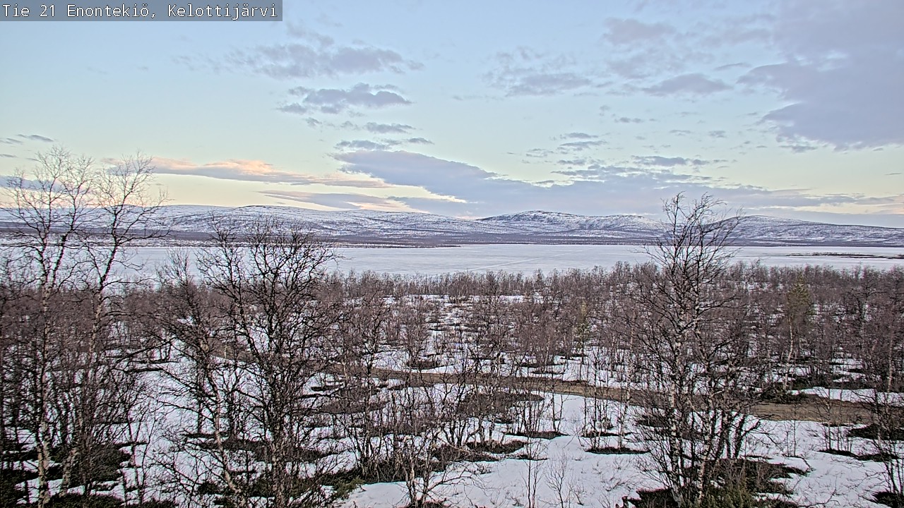 Weather Camera Image Road 21 Enontekiö, Kelottijärvi, Enontekiö, Lappi