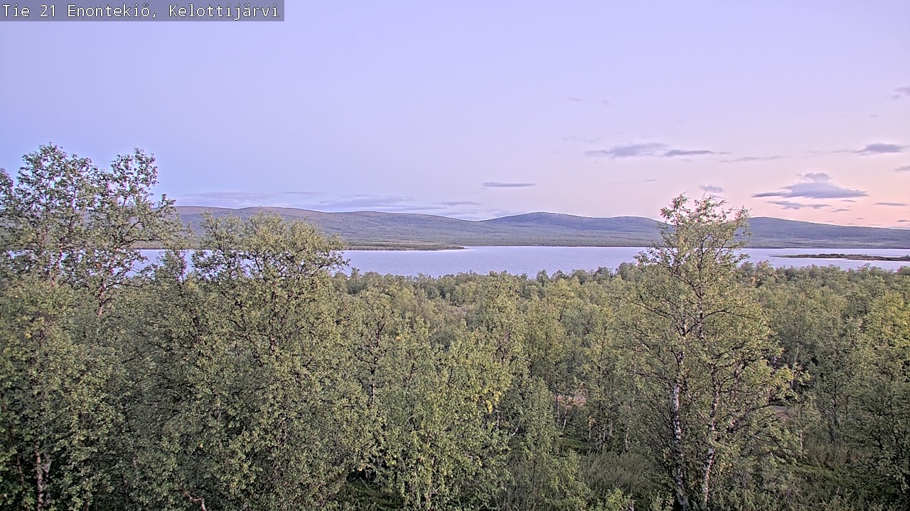 Weather Camera Image Road 21 Enontekiö, Kelottijärvi, Enontekiö, Lappi