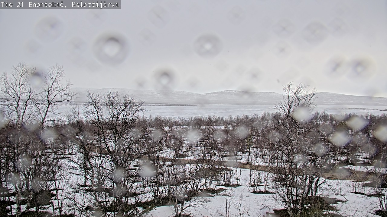 Weather Camera Image Väg 21 Enontekiö, Kelottijärvi, Enontekiö, Lappi