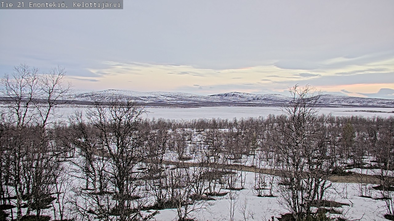 Weather Camera Image Väg 21 Enontekiö, Kelottijärvi, Enontekiö, Lappi