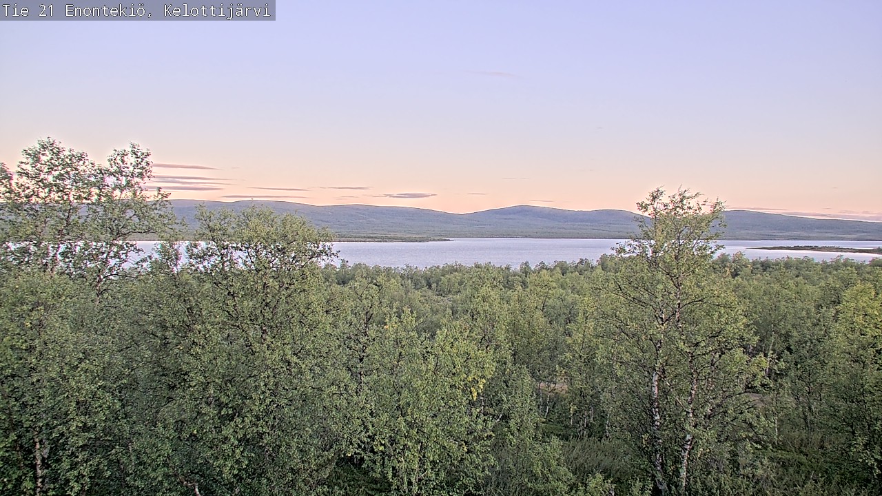 Weather Camera Image Road 21 Enontekiö, Kelottijärvi, Enontekiö, Lappi