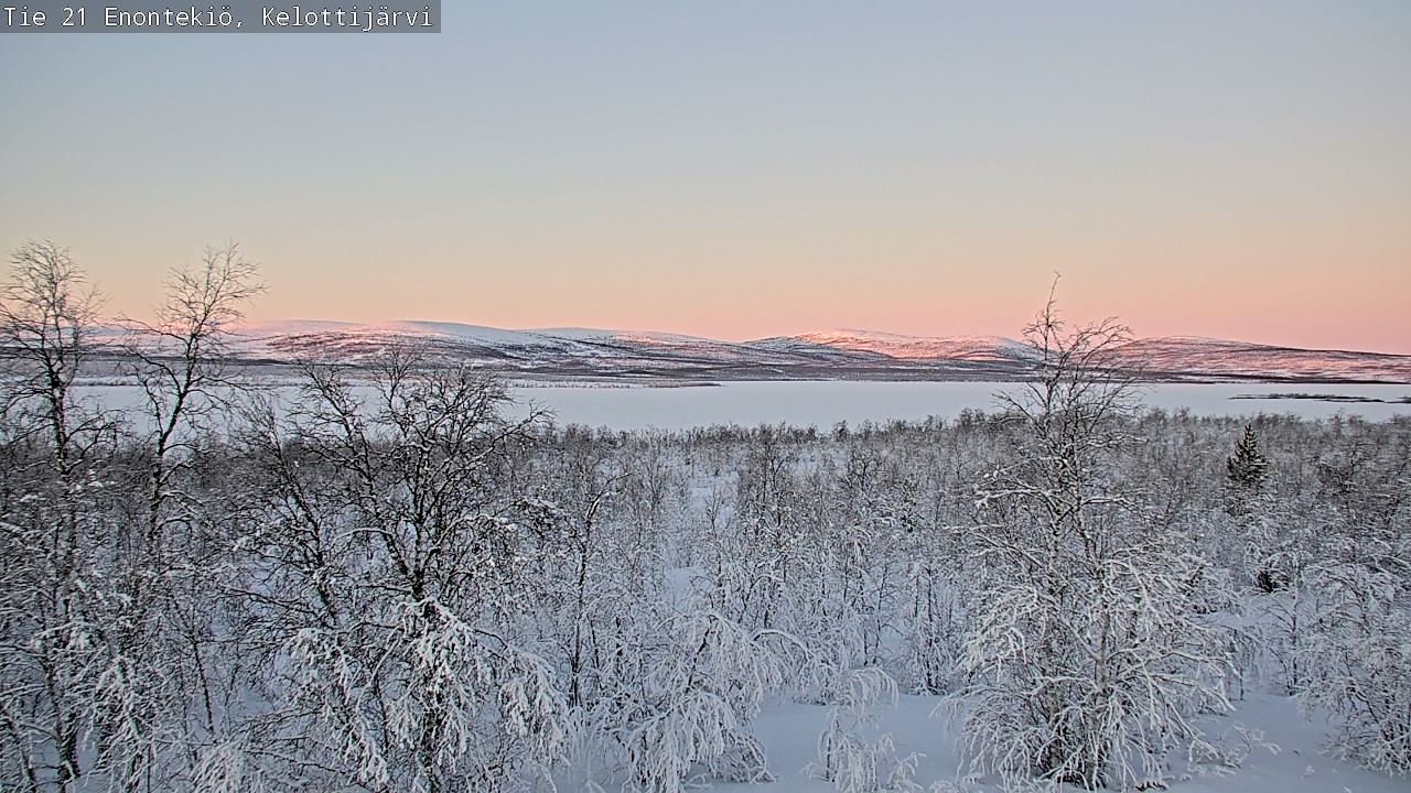 Weather Camera Image Väg 21 Enontekiö, Kelottijärvi, Enontekiö, Lappi