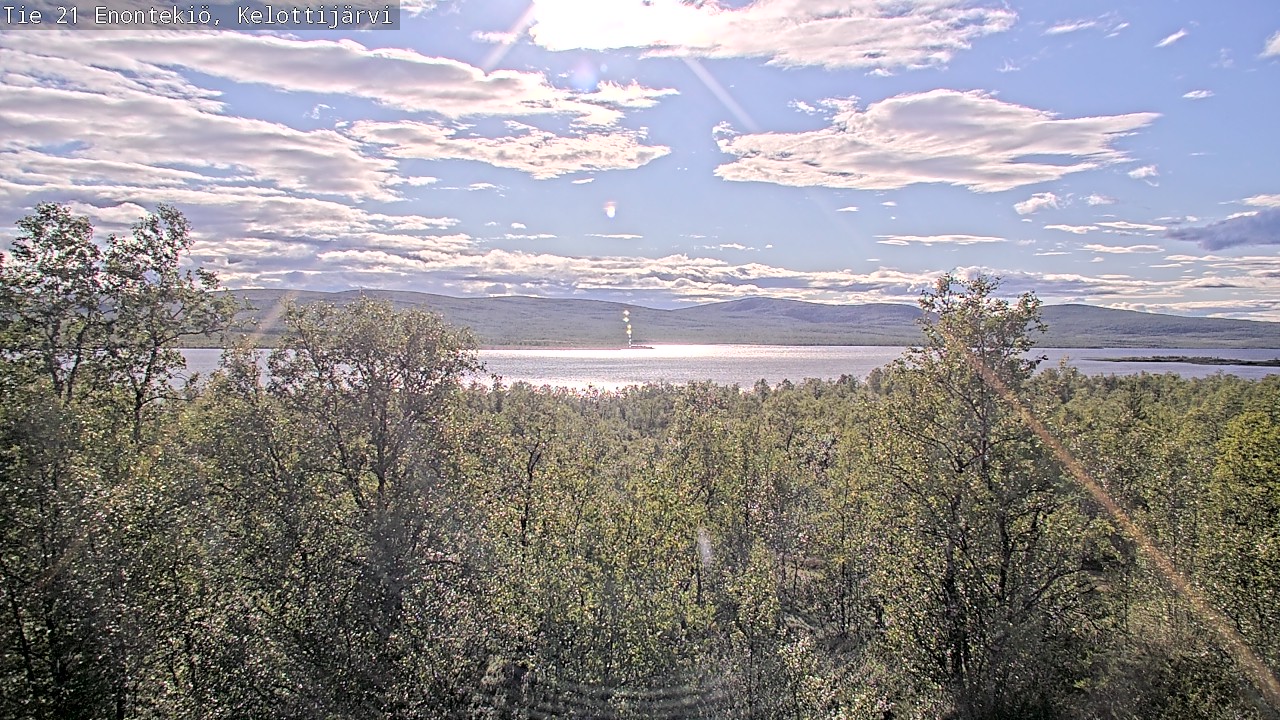Weather Camera Image Road 21 Enontekiö, Kelottijärvi, Enontekiö, Lappi