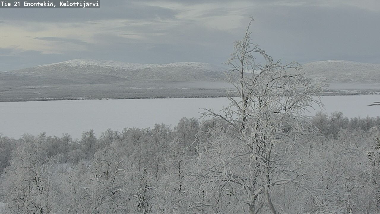 Weather Camera Image Väg 21 Enontekiö, Kelottijärvi, Enontekiö, Lappi