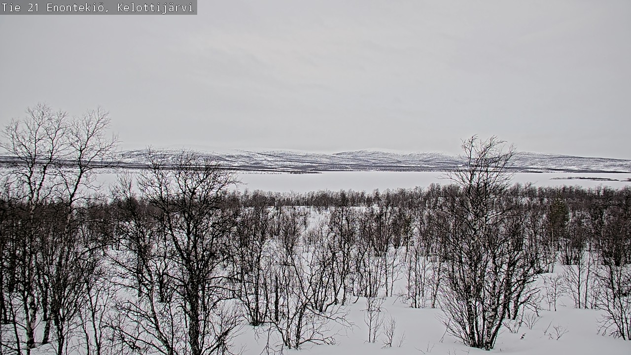 Weather Camera Image Road 21 Enontekiö, Kelottijärvi, Enontekiö, Lappi