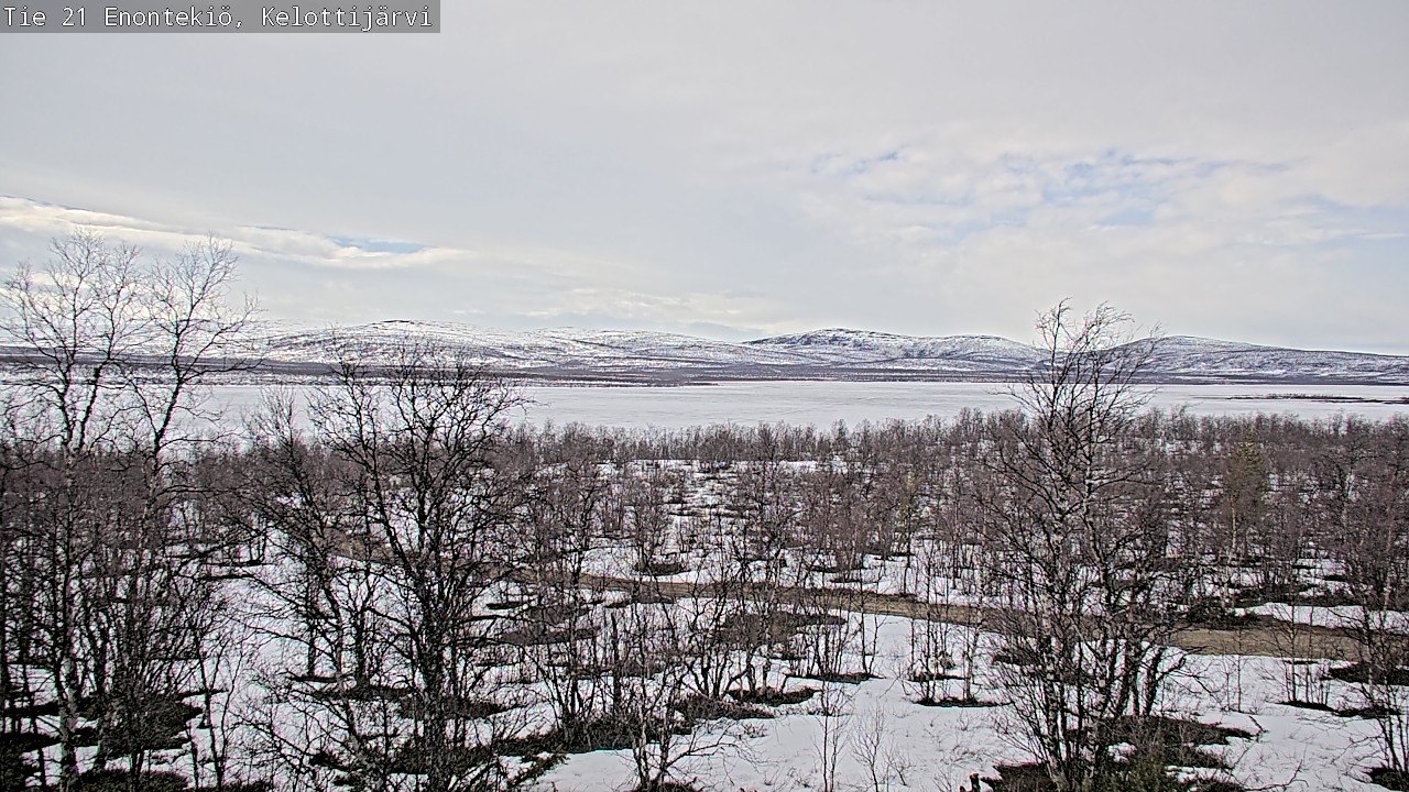 Weather Camera Image Väg 21 Enontekiö, Kelottijärvi, Enontekiö, Lappi