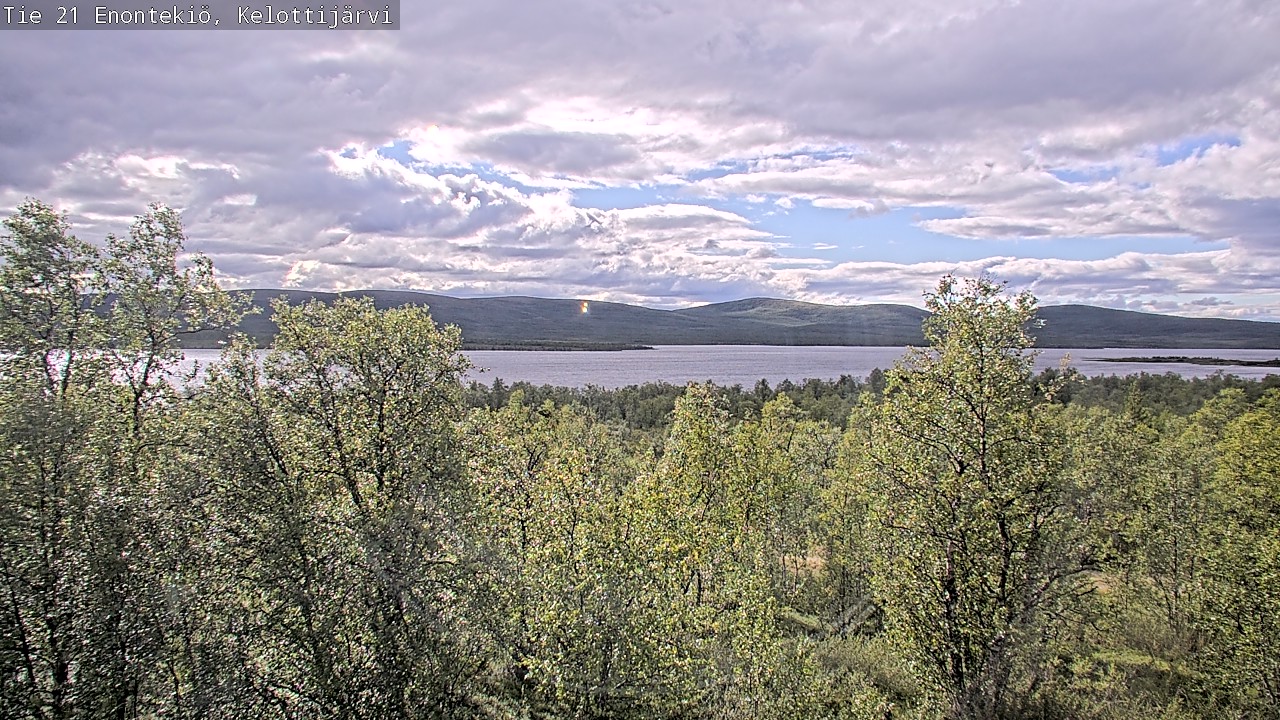 Weather Camera Image Road 21 Enontekiö, Kelottijärvi, Enontekiö, Lappi