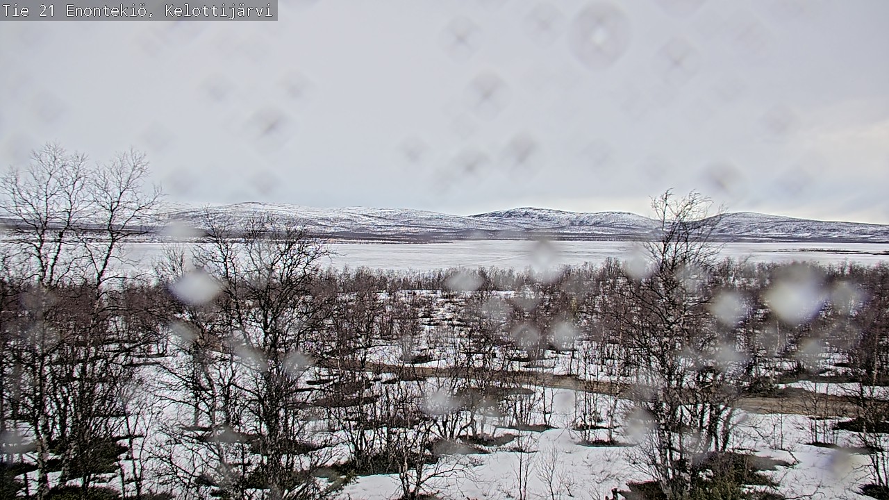 Weather Camera Image Väg 21 Enontekiö, Kelottijärvi, Enontekiö, Lappi