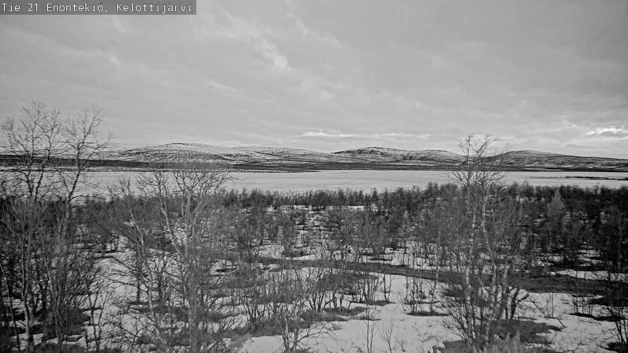 Weather Camera Image Road 21 Enontekiö, Kelottijärvi, Enontekiö, Lappi